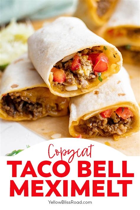 taco bell meximelts copycat.